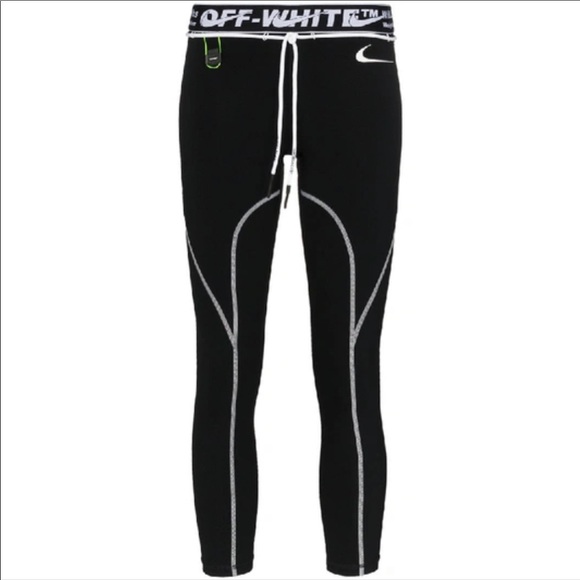Off-White Pants - Off-White x Nike NRG RU Pro Black Leggings / Tights XS